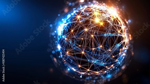 Innovative Technology Network Connections Global Sphere Abstract Visual Digital World Futuristic Concept Connectivity Insights