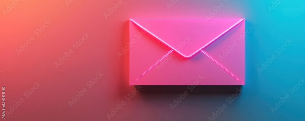 A vibrant pink envelope against a colorful background, suggesting themes of communication and creativity. A vibrant pink envelope against a colorful background, suggesting themes of communication and creativity.