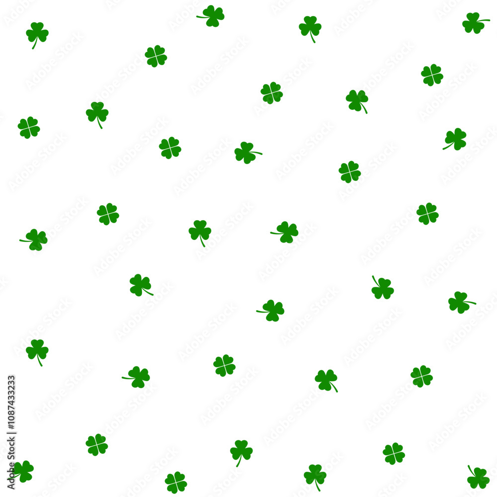 Leaf clover icon. Green clover icon on white background. Vector icon. Leaf clover icon. Green clover icon on white background. Vector icon.