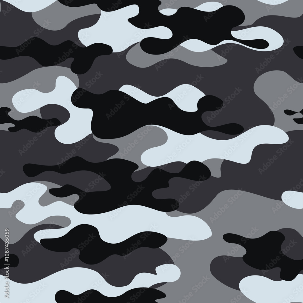 camouflage texture gray seamless pattern. modern military background for fabric and textile print.
camouflage texture gray seamless pattern. modern military background for fabric and textile print.