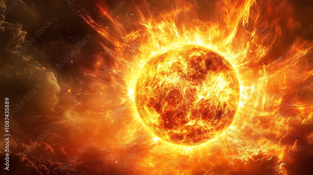 Obraz premium Solar energy stocks are thriving as renewable energy becomes a priority.