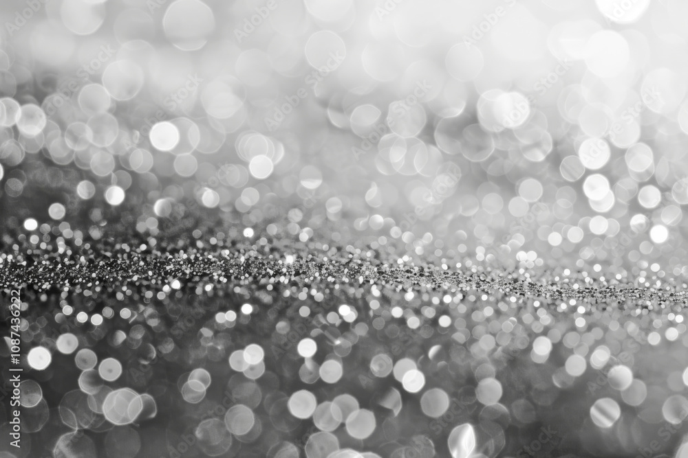 Abstract background of shimmering light particles and bokeh in shades of silver and blue, creating a dreamy atmosphere. Abstract background of shimmering light particles and bokeh in shades of silver and blue, creating a dreamy atmosphere.