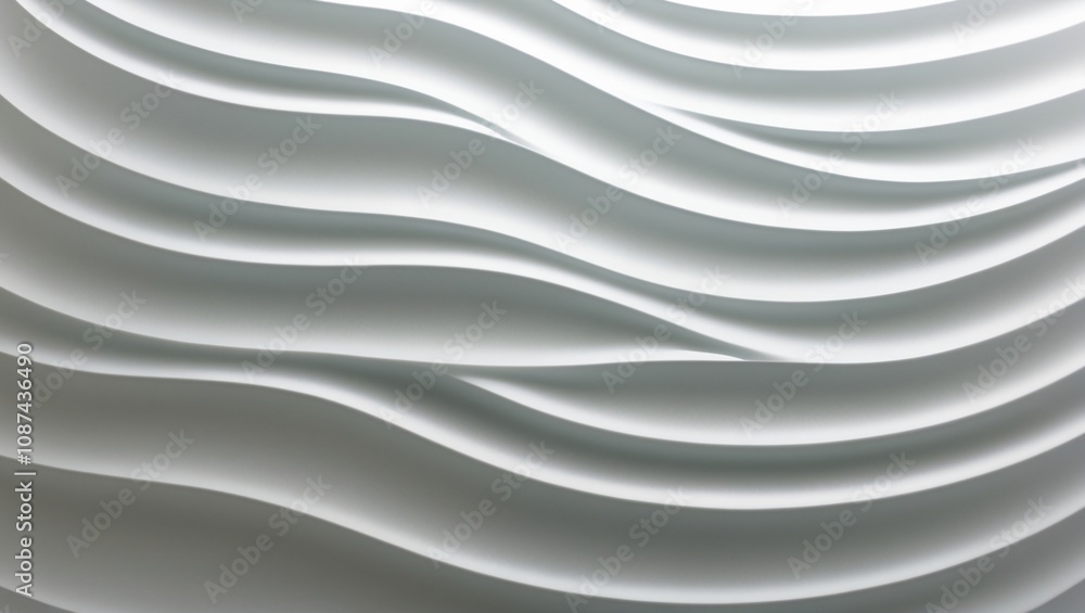 Obraz premium Elegant Frosted Glass Surface with Fluid Ripple Patterns for Modern Interior Design and Artistic Applications