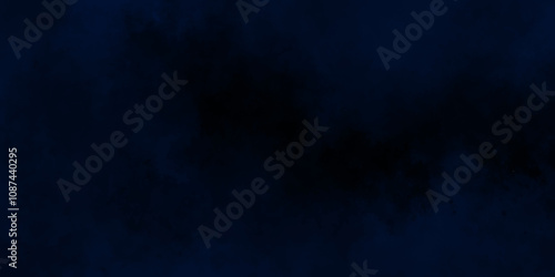 Abstract dark blue watercolor cloudiness, mist, or smog background. Dark navy blue sky with black background and blurred pattern. Vivid textured aquarelle painted art design background.	
