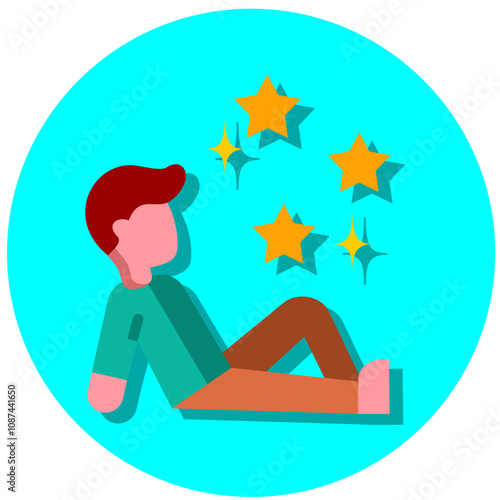 Star Gazing Icon