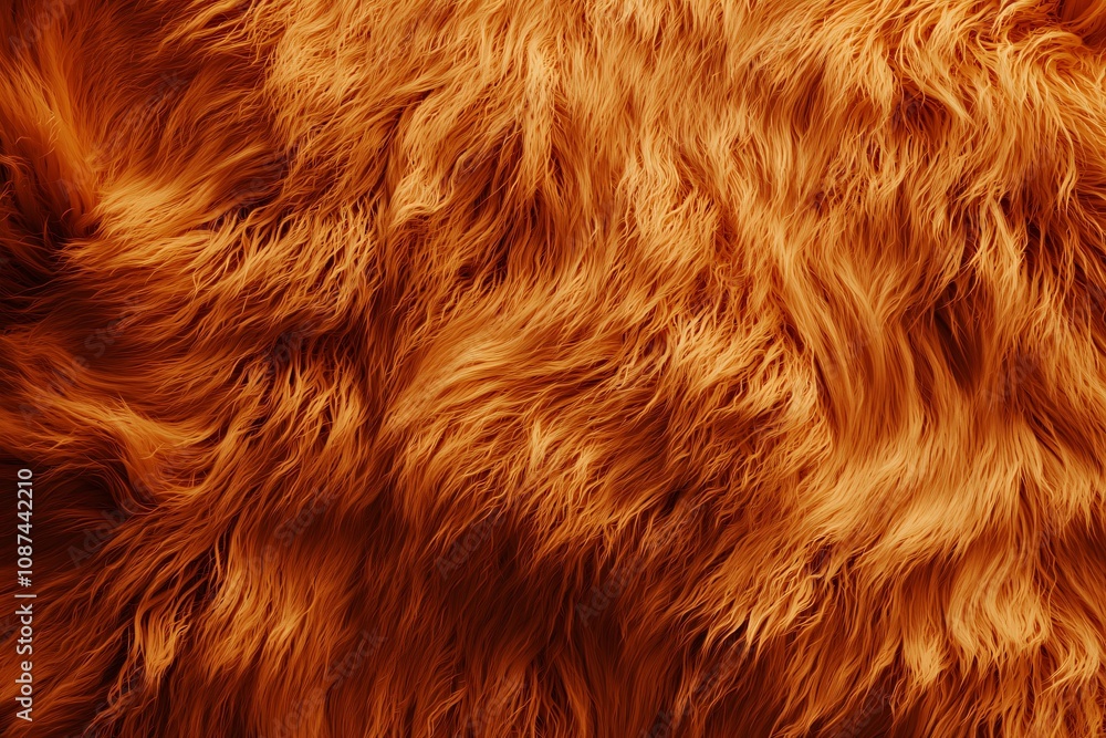 Vibrant Textured Orange Fur: A Luxurious Close-Up Vibrant Textured Orange Fur: A Luxurious Close-Up
