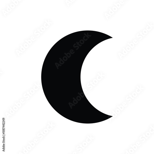 illustration of a crescent moon and star. Islamic symbol. Islamic icons can be used for the month of Ramadan, Eid and Eid Al-Adha. for logo, website and poster designs. vector