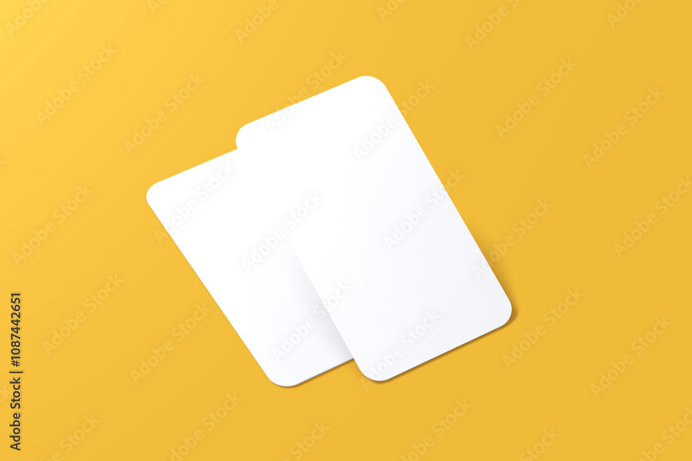 Rounded Business Card Mockup Vertical Rounded Business Card Mockup Vertical