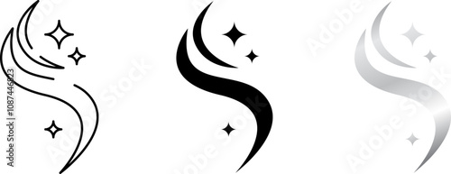 Smooth and silky  icon , vector illustration