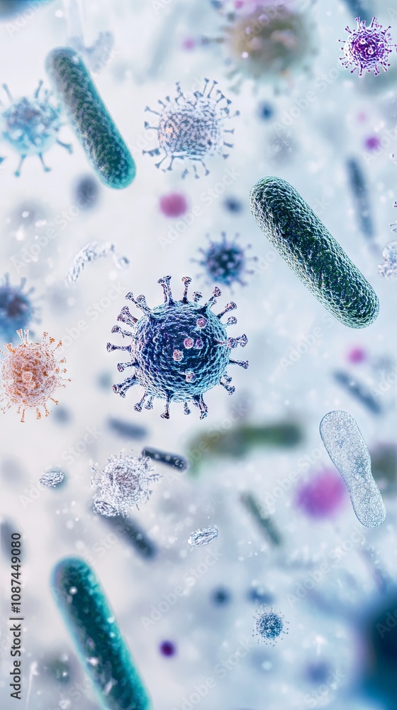 Microscopic View of Bacteria and Viruses: A Close-Up Look at the Invisible World Microscopic View of Bacteria and Viruses: A Close-Up Look at the Invisible World