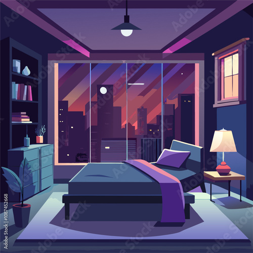 The modern bedroom interior design