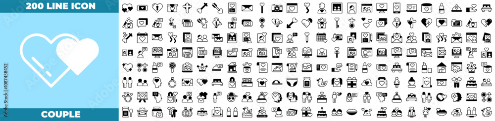 Couple Duotone Icon Pack