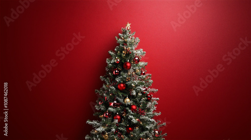 Christmas tree decoration background