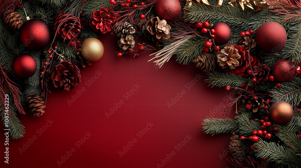 Christmas tree decoration background Christmas tree decoration background
