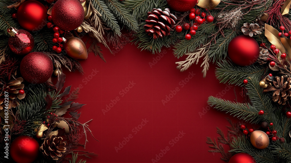 Christmas tree decoration background Christmas tree decoration background