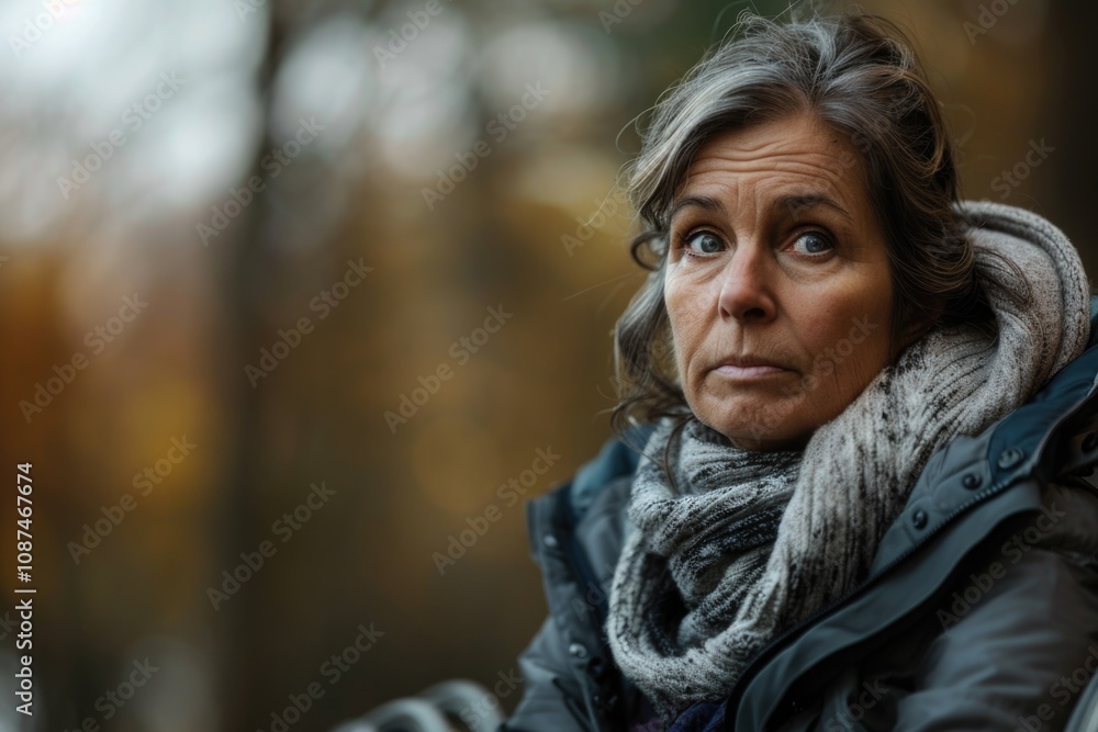Injured People. Serious Handicapped Woman Looking Calm and Relaxed for Insurance Concept Injured People. Serious Handicapped Woman Looking Calm and Relaxed for Insurance Concept