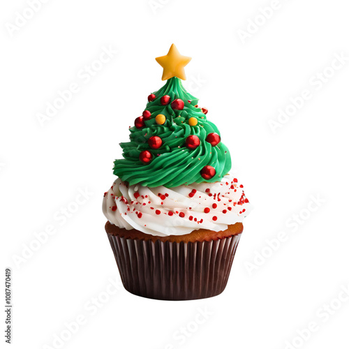 christmas cupcake