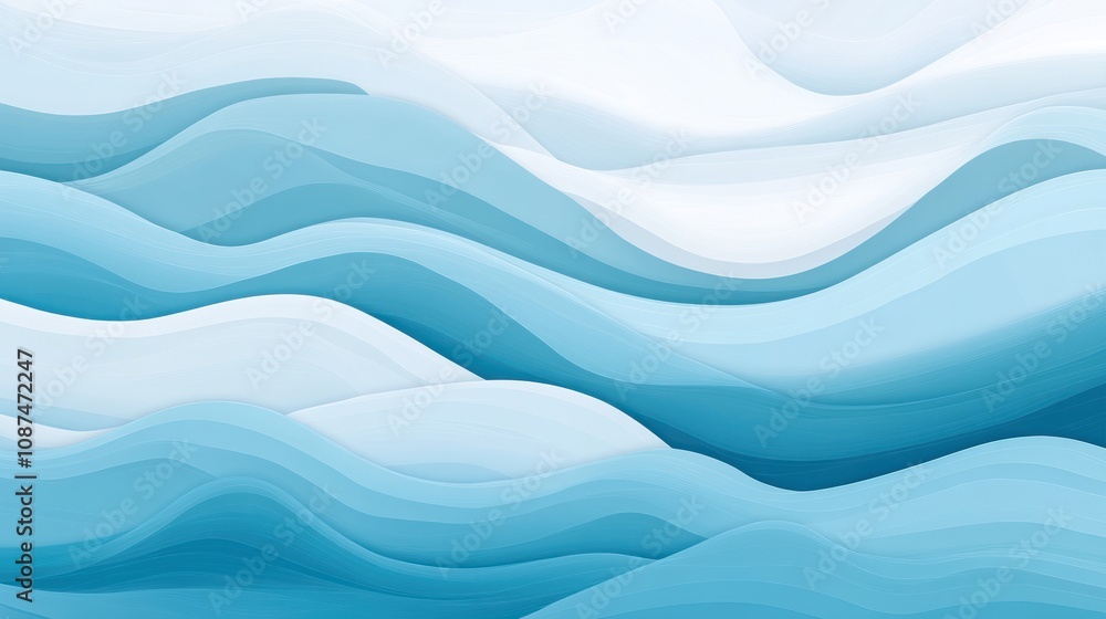 Abstract Blue Wave Layers Design Background Abstract Blue Wave Layers Design Background