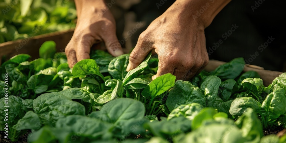 Harvesting_vibrant_spinach_from_a_home_garden_showcases_the_joy_of_cultivating_fresh_spinach_This_image_captures_the_essence_of_harvesting_spinach_directly_from_one_s_own_garden_for_ultimate_fres Harvesting_vibrant_spinach_from_a_home_garden_showcases_the_joy_of_cultivating_fresh_spinach_This_image_captures_the_essence_of_harvesting_spinach_directly_from_one_s_own_garden_for_ultimate_fres