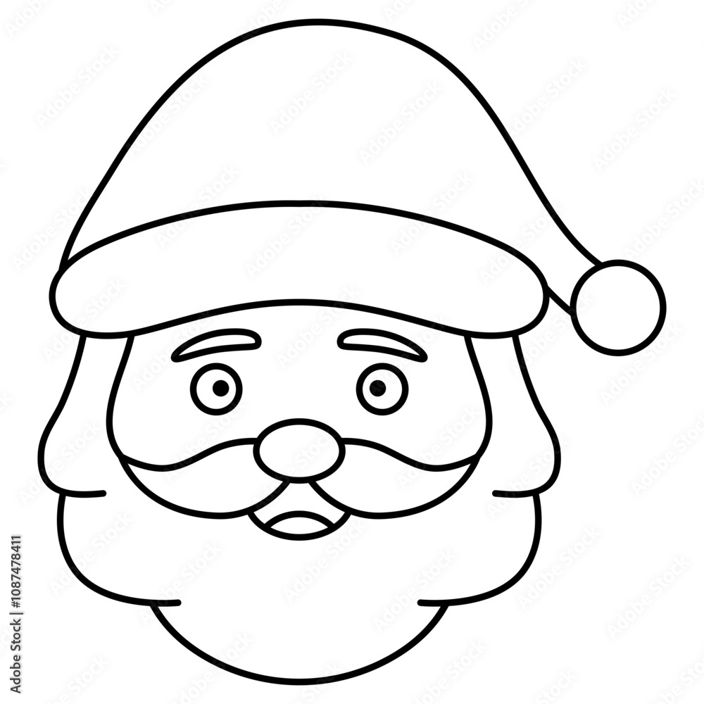 santa claus icon character santa claus icon character