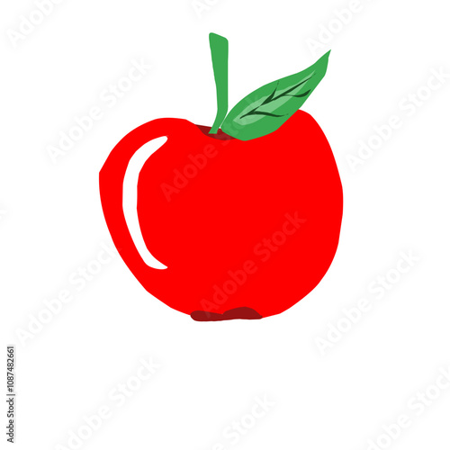 Apple cartoon ilustration