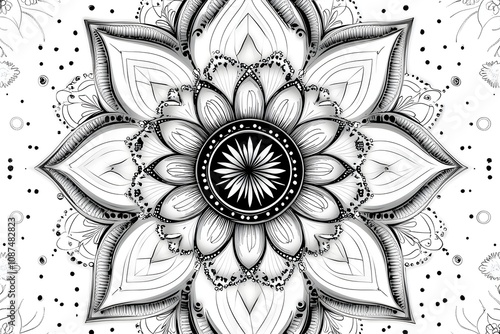 Set of mandala with floral ornament pattern,Vector mandala relaxation patterns unique design with nature style, Hand drawn pattern,Mandala template for page decoration cards, book, logos photo