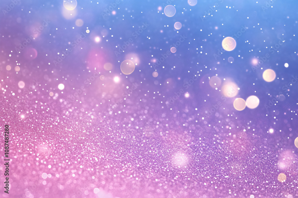 Abstract pink and blue color glitter background with blurred bokeh. Luxury backdrop template for new year, christmas, party or holiday cards with space for text. Abstract pink and blue color glitter background with blurred bokeh. Luxury backdrop template for new year, christmas, party or holiday cards with space for text.