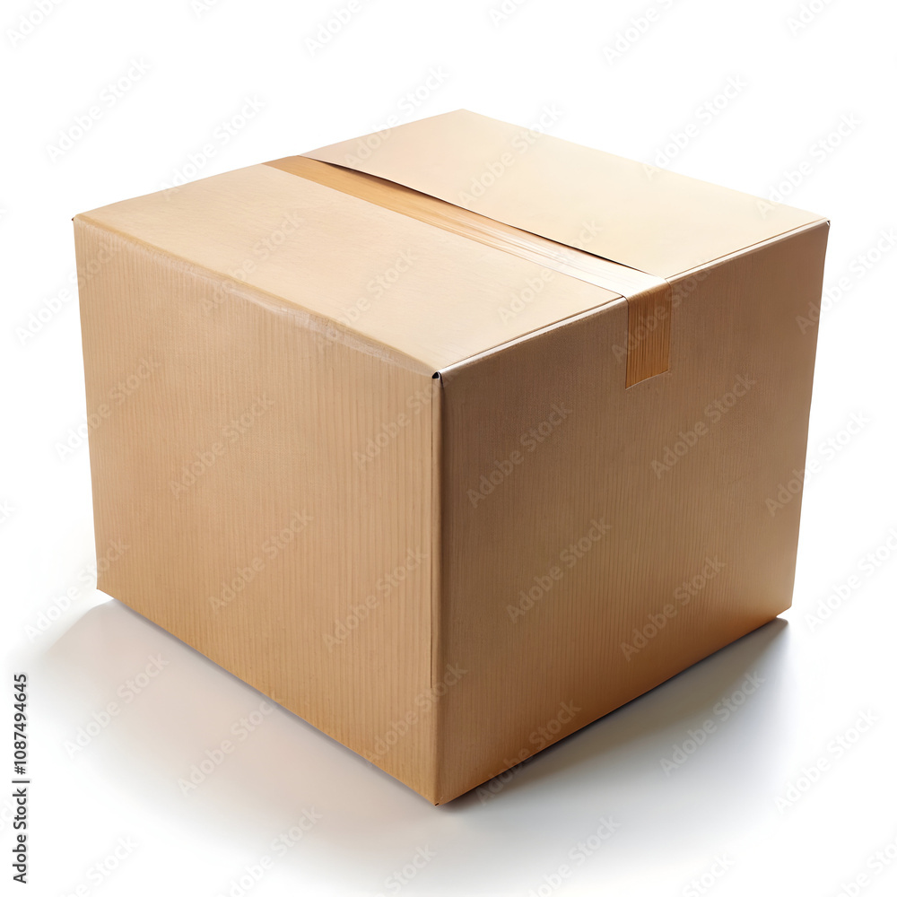 cardboard box on white background cardboard box on white background