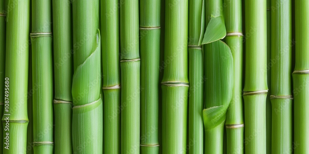 Top view of vibrant green bamboo stems creating a stunning background, showcasing the natural beauty and texture of green bamboo, perfect for design and decoration purposes. Top view of vibrant green bamboo stems creating a stunning background, showcasing the natural beauty and texture of green bamboo, perfect for design and decoration purposes.