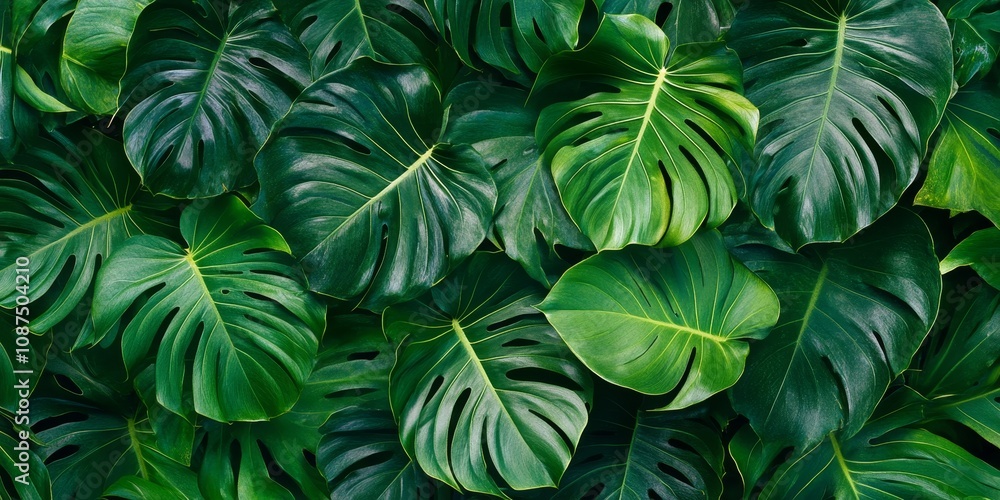 Tropical leaf texture creates a stunning background featuring vibrant green leaves. The richness of tropical leaf texture brings nature to life, making it perfect for various creative projects. Tropical leaf texture creates a stunning background featuring vibrant green leaves. The richness of tropical leaf texture brings nature to life, making it perfect for various creative projects.