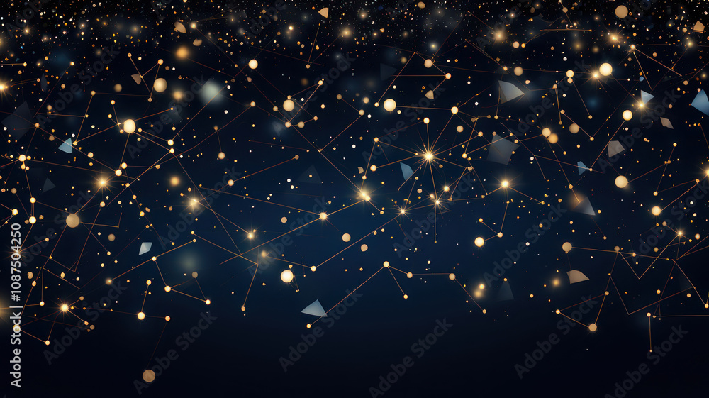 Fototapeta premium Christmas abstract Blue background