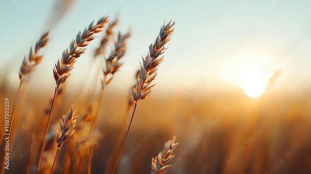 Closeup of wildflowers swaying in the wind, natural macro shot, meadow flora