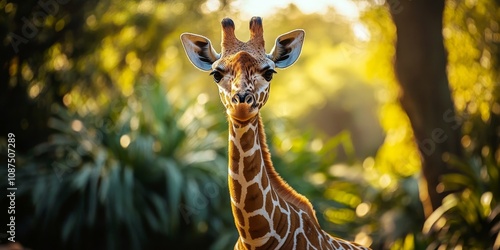 Wildlife photography captured at a captivating zoo and a serene nature preserve, showcasing the beauty of animals in their habitats and the stunning landscapes surrounding them. photo