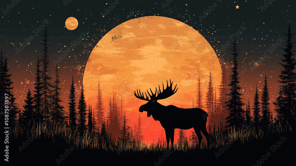 deer in the night deer in the night