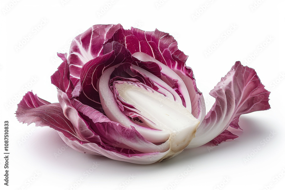 radicchio isolated on white background radicchio isolated on white background