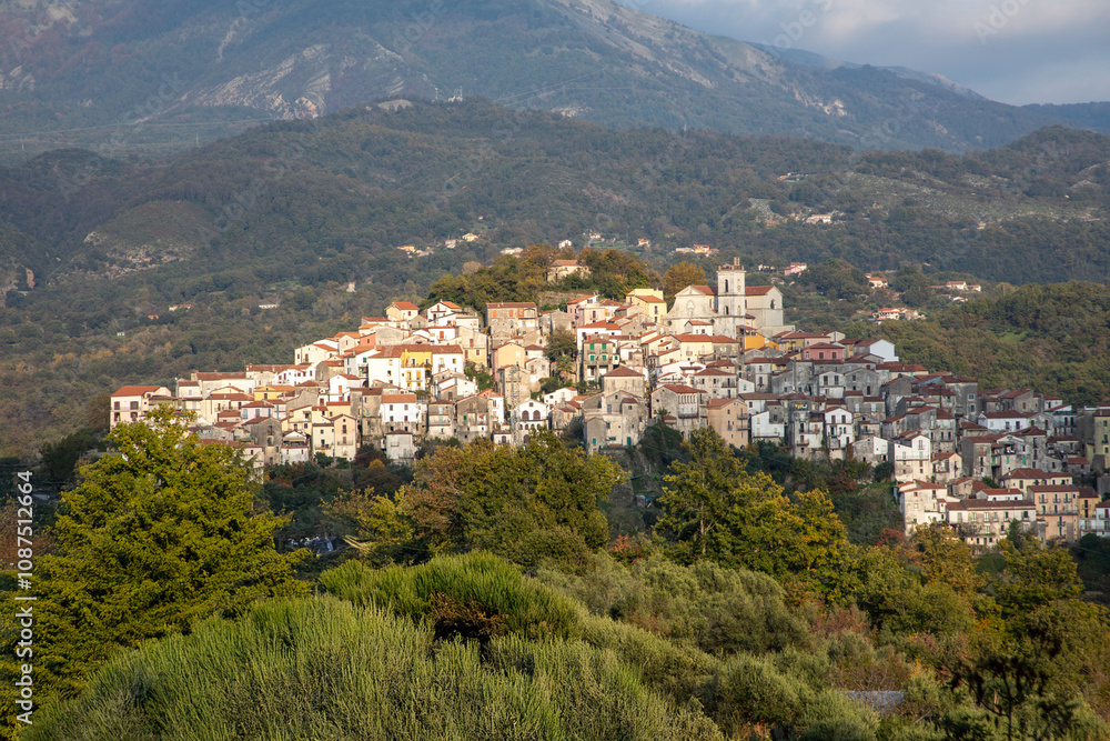 scenic skyline of Rivello old town scenic skyline of Rivello old town