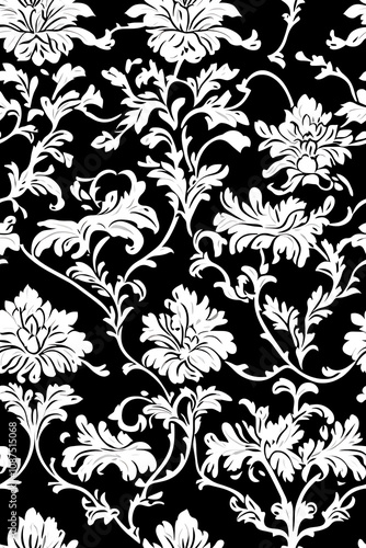 Fresh Floral Wallpaper with Rich Color Contrast