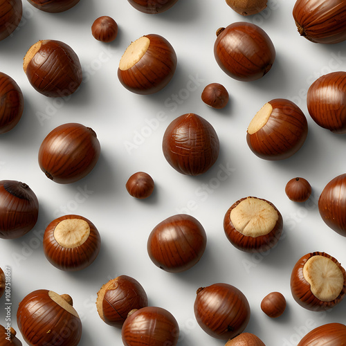 3d Hazelnuts