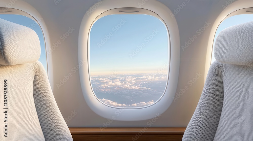 Designer sketching an aircraft interior concept with ergonomic seating and advanced features Designer sketching an aircraft interior concept with ergonomic seating and advanced features