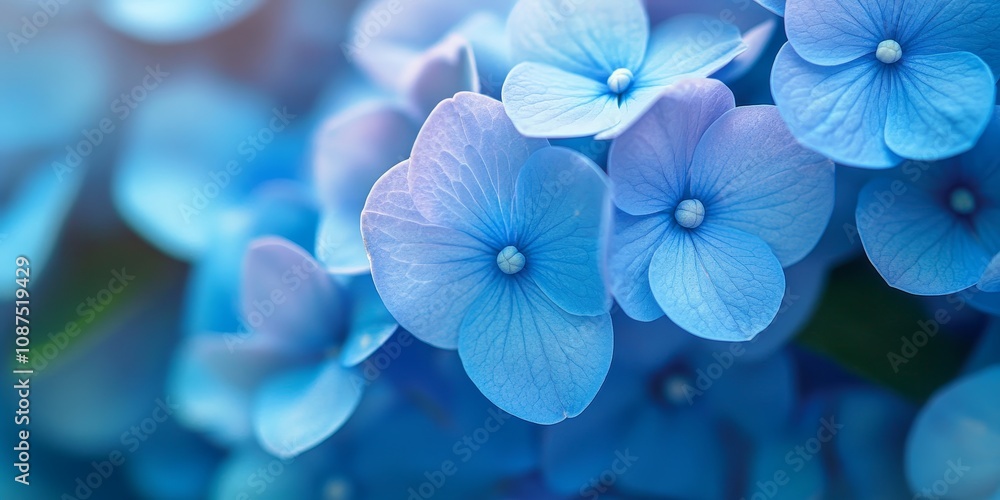 Blue hydrangea blooms vibrantly between the late rainy season and early winter on the highland, showcasing the beauty of blue hydrangea during this enchanting seasonal transition. Blue hydrangea blooms vibrantly between the late rainy season and early winter on the highland, showcasing the beauty of blue hydrangea during this enchanting seasonal transition.