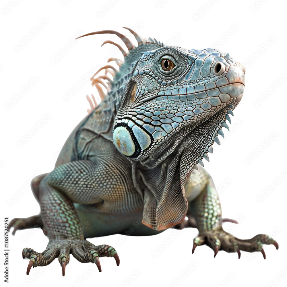 Obraz premium Green Iguana Portrait