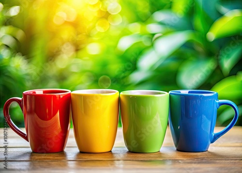 Colorful Coffee Mugs for Creative Design Projects - Versatile and Stylish photo