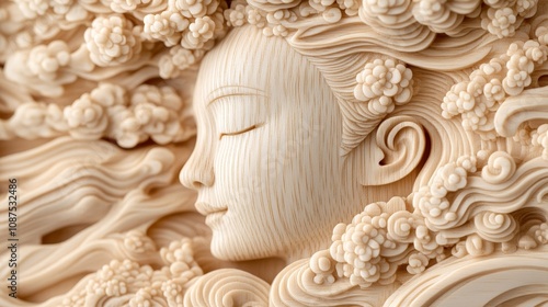Handmade artisan quality emphasized through a rigorous inspection of individually carved wooden sculptures, ensuring they meet artistic and material standards, Photorealistic