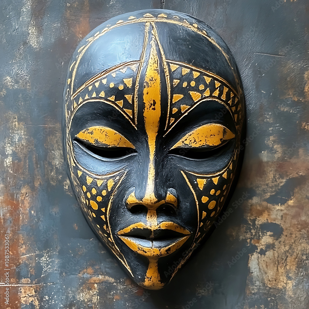 Intricate African Tribal Mask Design for Home Decor Intricate African Tribal Mask Design for Home Decor
