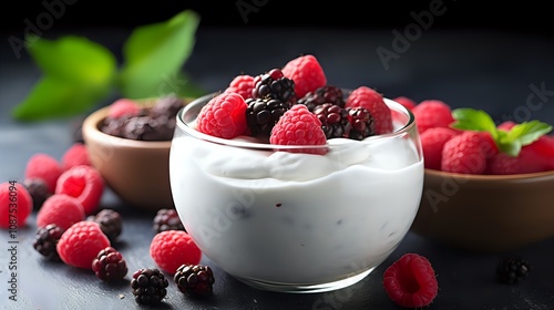 yogurt with berries