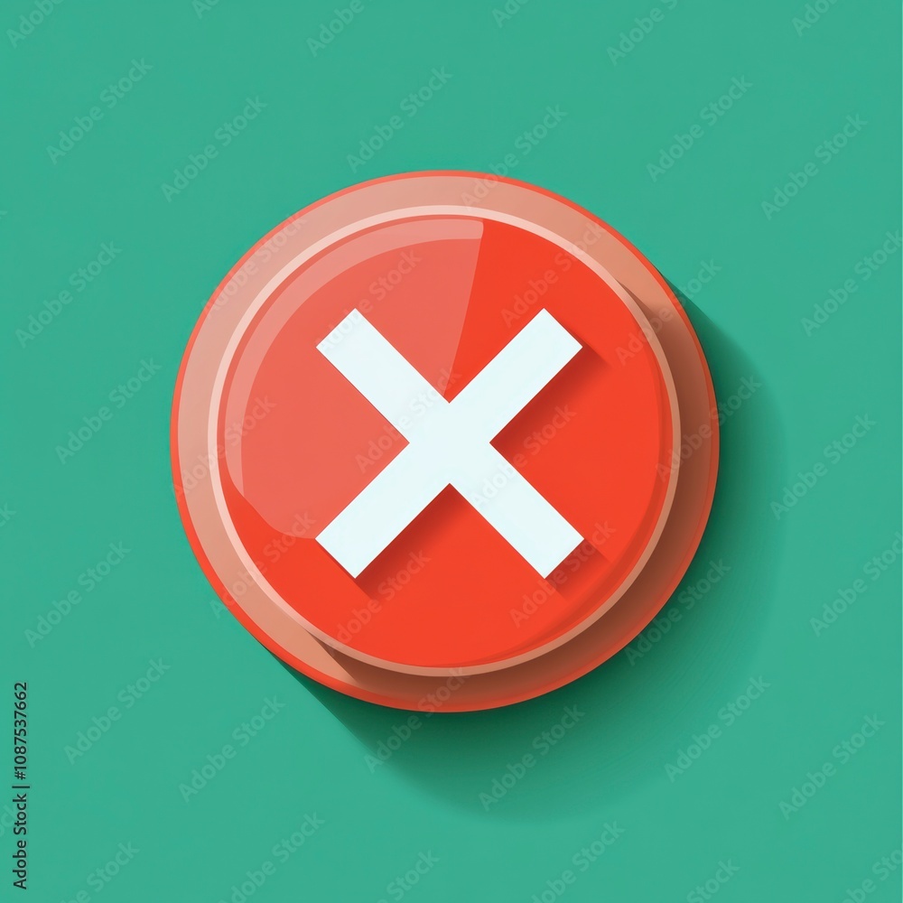 Obraz premium cross mark