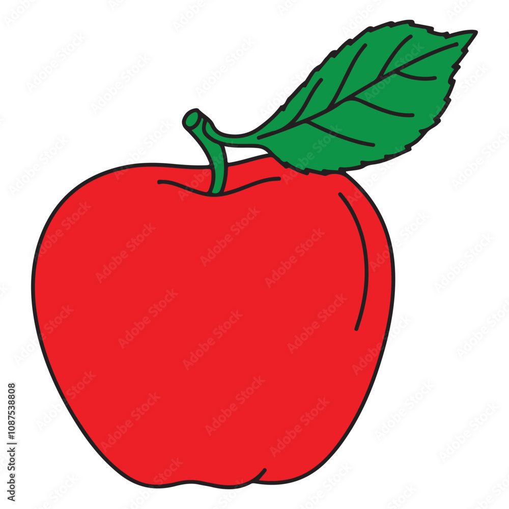 Apple clip art design on plain white transparent isolated background for card, shirt, hoodie, sweatshirt, apparel, card, tag, mug, icon, poster or badge Apple clip art design on plain white transparent isolated background for card, shirt, hoodie, sweatshirt, apparel, card, tag, mug, icon, poster or badge