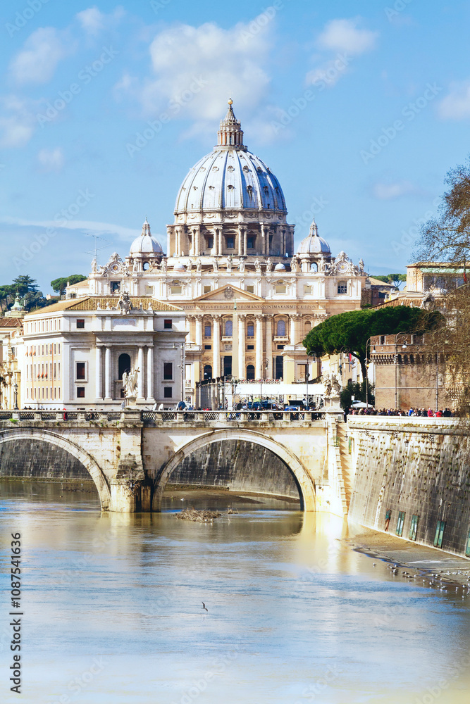 Fototapeta premium St peter's basilica, next jubilee 2025