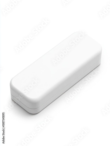 A sleek, rectangular white case, likely for storing small items or tools.