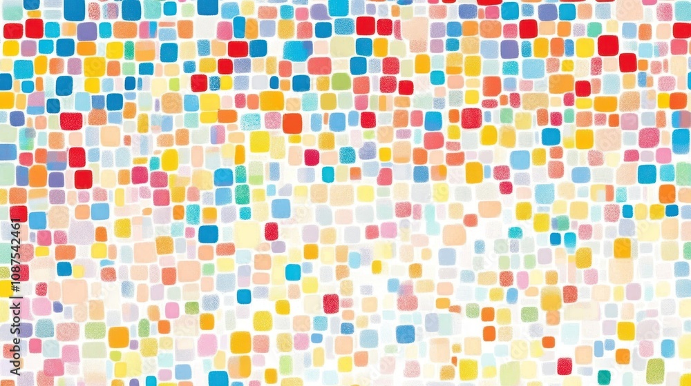 Colorful Square Mosaic Abstract Art Design Colorful Square Mosaic Abstract Art Design